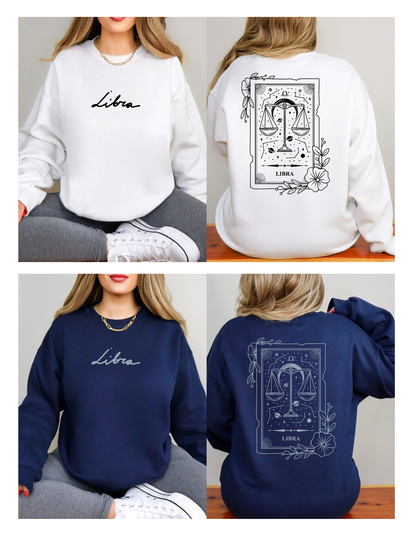 NAVY - Zodiac Crewneck Sweatshirt